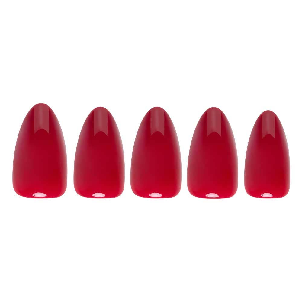 Glamnetic - Wholesale Press-On/Fake Nails - Classic Red Press-On Nails | Short Almond Holiday SolidNails2