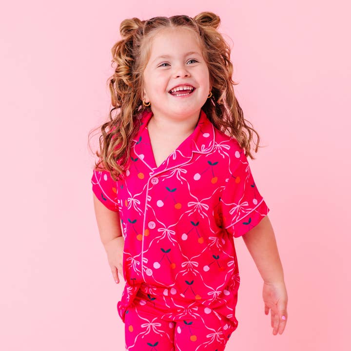 Ensemble Évasé Enfant Cerise Wild pour la vente par Kiki + Lulu