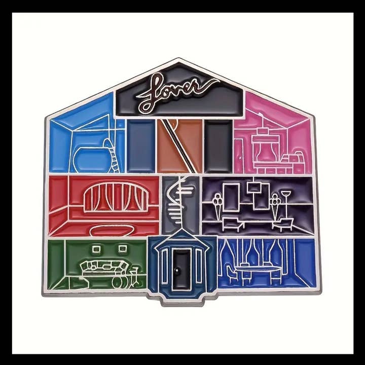ShopSourSweetener - Wholesale Badge Accessory - Unisex - Lover House Enamel Pin, Taylor Swift, Eras Tour, Merch