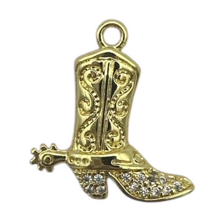 Encanto de Bota Vaquera Glam para venta al por mayor de Parker J Jewelry & Charm Bar