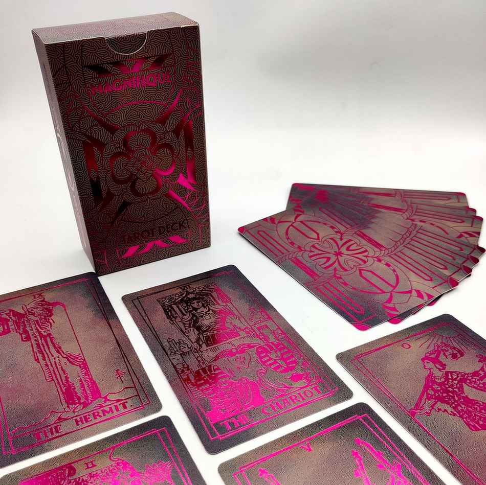 LA MUCI DESIGN - Wholesale Tarot Cards - Magnifique Tarot Deck – Pink Foil Luxe Tarot Card Set9