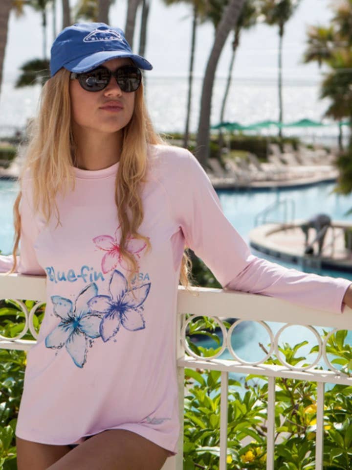 Top solar con flores tropicales para mujer para venta al por mayor de Bluefin USA