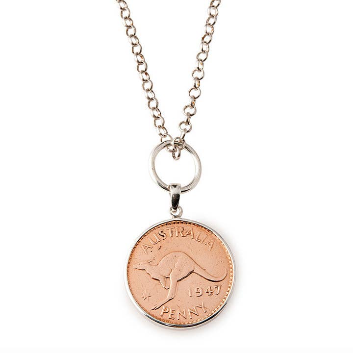 Australian Penny Necklace for wholesale by iNDAH KOiN