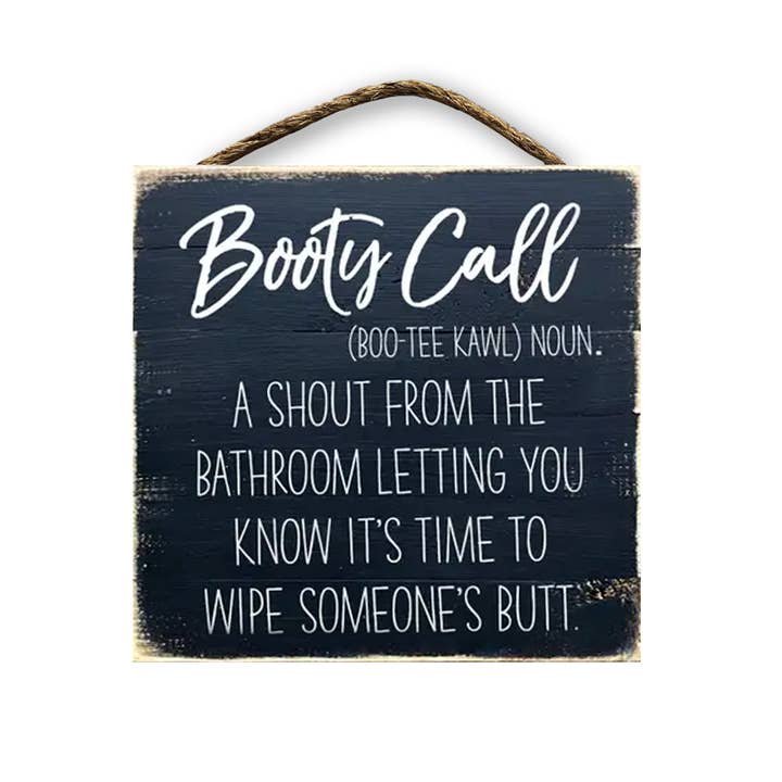 Jarmz Designs - Wholesale Bathroom Sign - Booty Call Definition