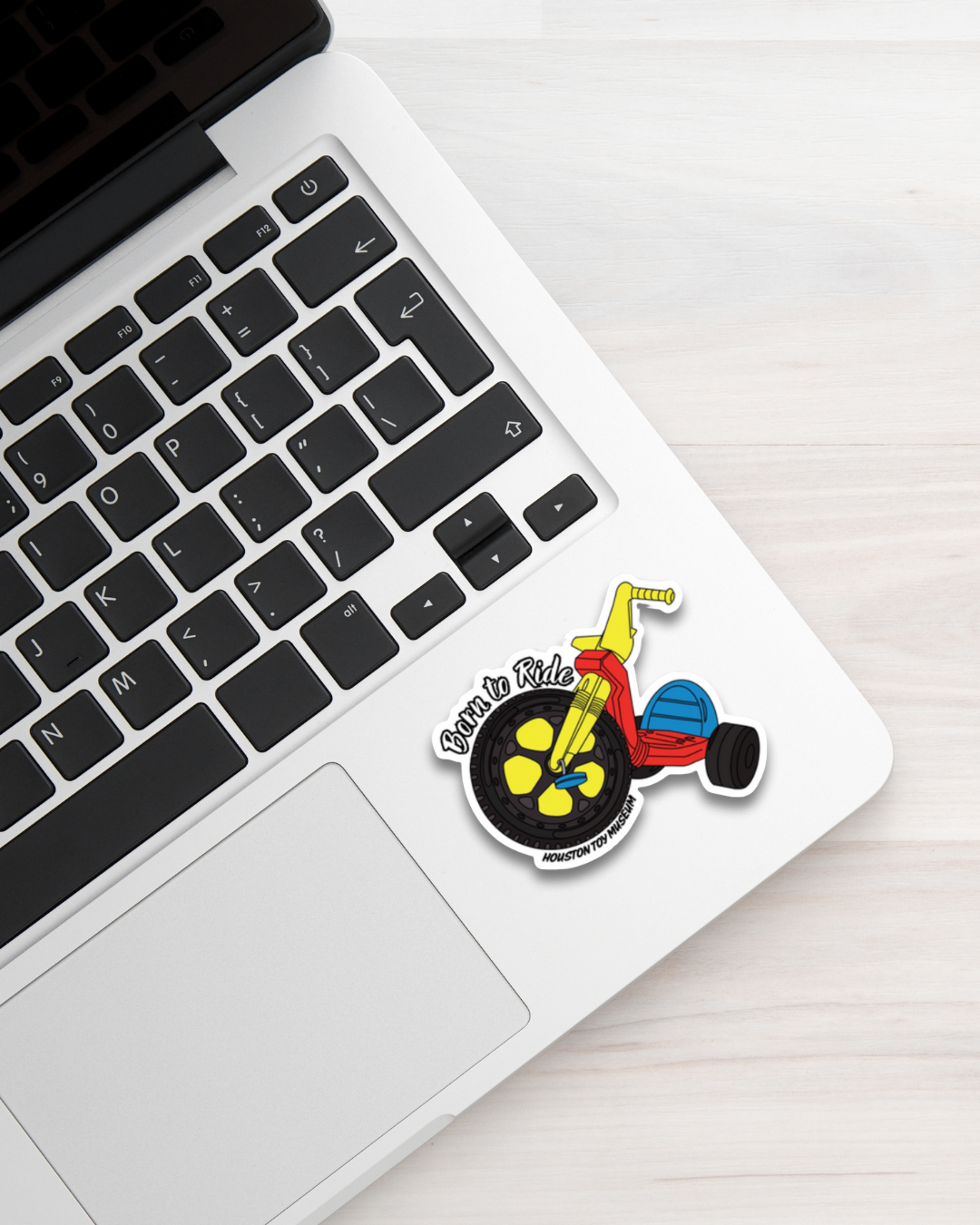 Houston Toy Museum - Vendita all'ingrosso Adesivo - Adesivo "Nato per Correre" Big Wheel1