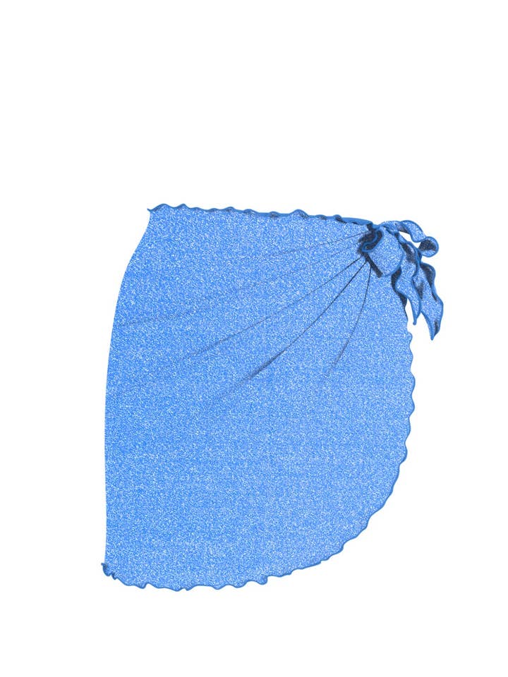 Lurex sarong for Beach-Aurora Blue for wholesale by Chlamys Varia by MrMiss