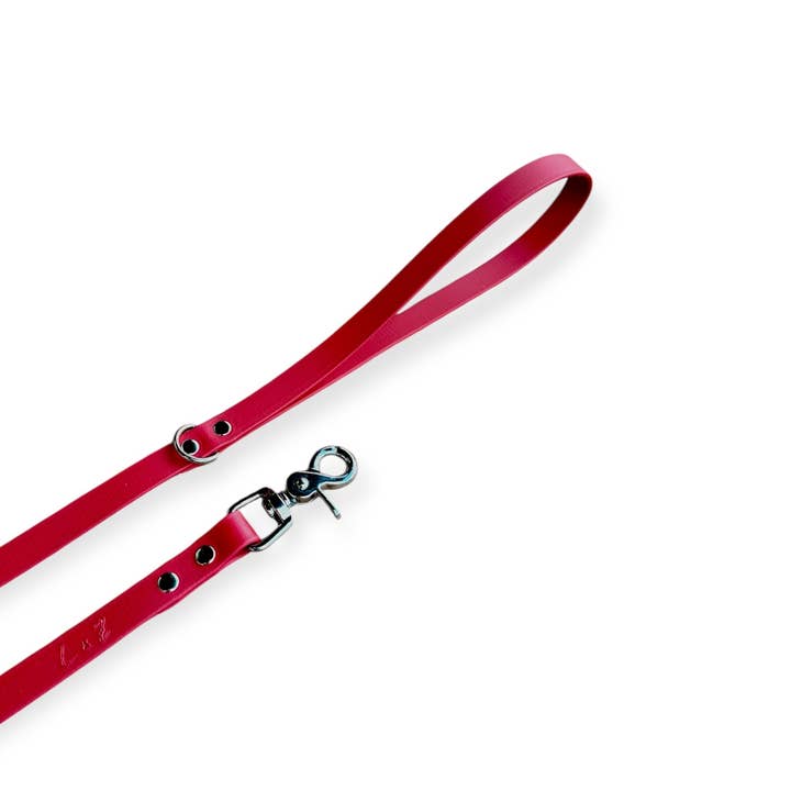 Wasserdichter fester Gurt YORK Scarlet–Veganes Biothane®-Leder für den Großhandel von L&Z Dogwear