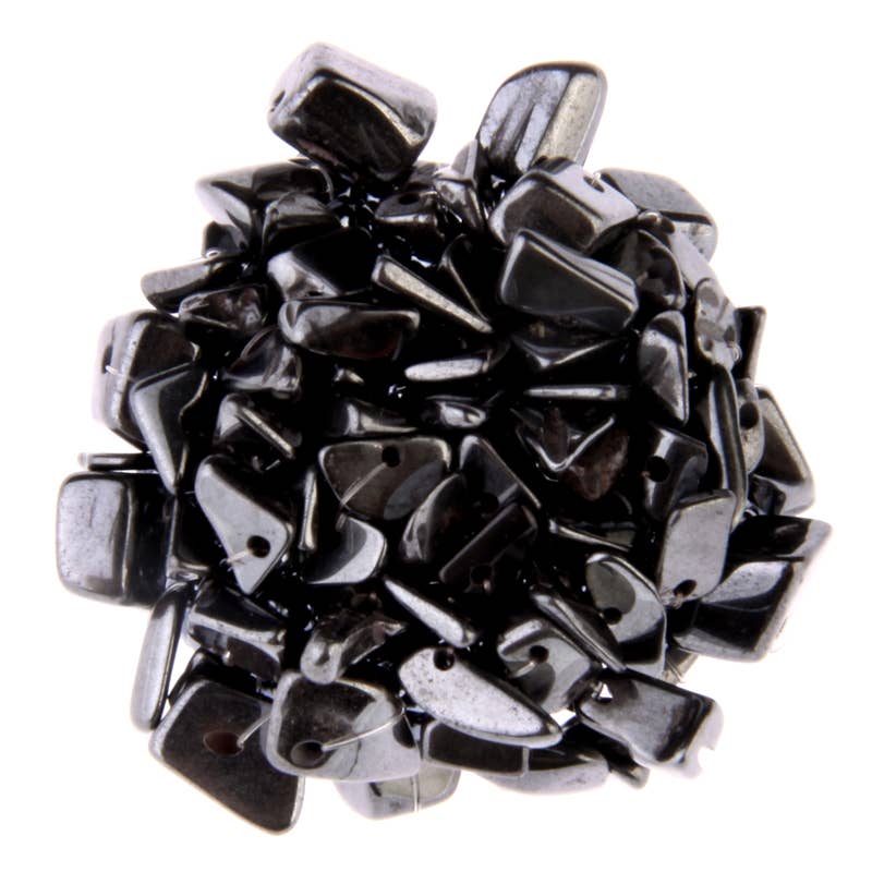 Erik & Mike - Vendita all'ingrosso Anello midi/a fascia - Anello rotondo in pietra a grappolo con fascia elastica in vetro8