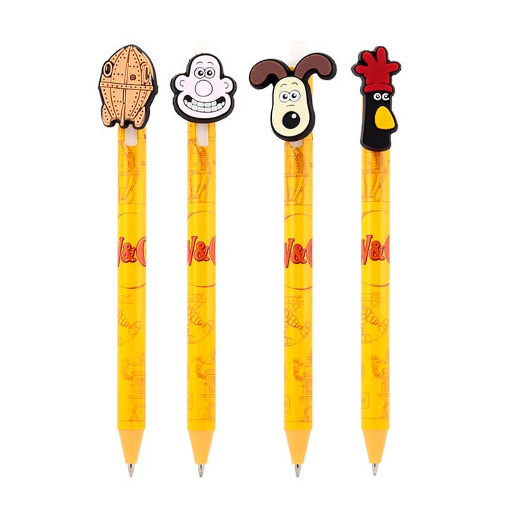 Puckator Ltd – wholesale Pen – Inkredible Erasable Pen with PVC Wallace & Gromit Topper1