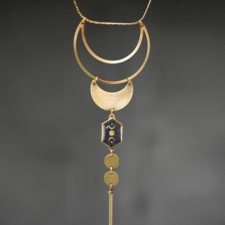 Picture Dramatic Open Moon (Moon & Stars) Adjustable Neck for wholesale by KBD Studio