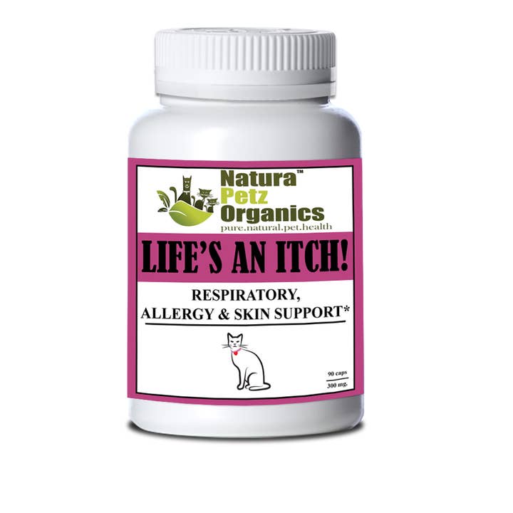 Natura Petz Organics - Wholesale Pet Supplement - Cat/Dog - Life's an Itch Capsules - Respiratory, Allergy & Skin Support* Capsules for Dogs & Cats*