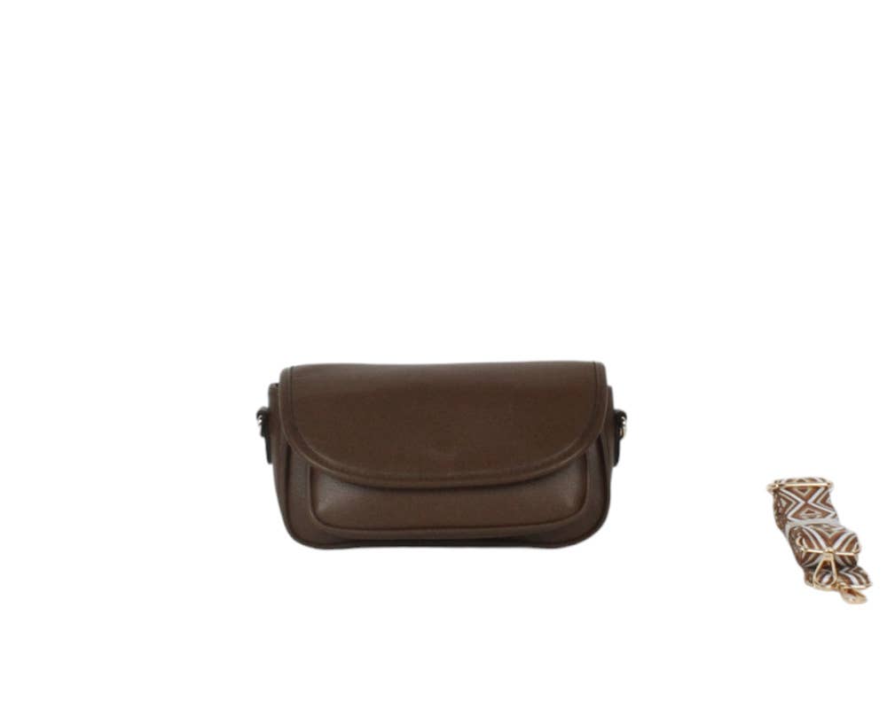 MIA LAROUGE – Engroshandel Crossbodytaske – unisex – Skuldertaske med klap og detaljer på håndtagene3