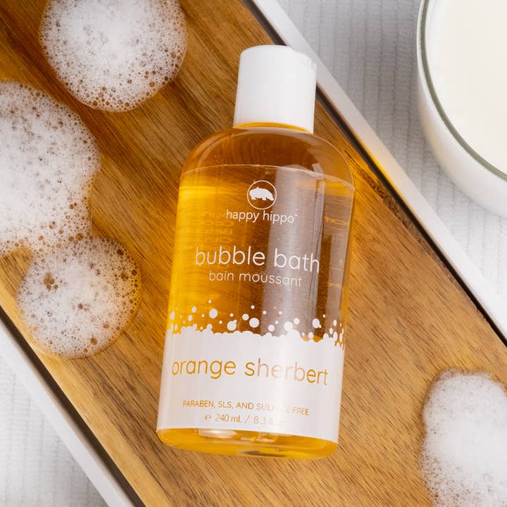 Orange Sherbert- Liquid Bubble Bath for wholesale by Happy Hippo Bath