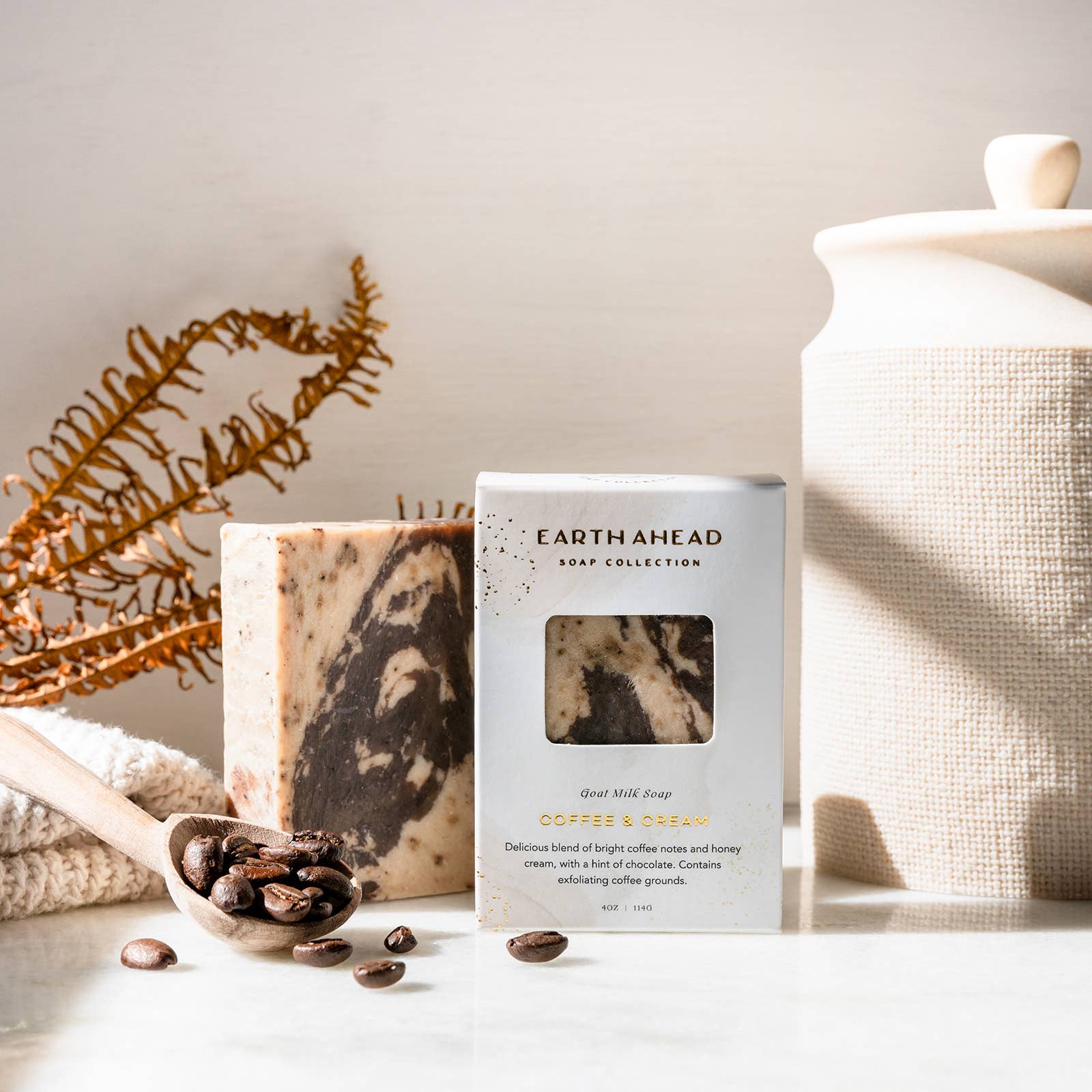 Earth Ahead - Wholesale Bar Soap - COFFEE & CREAM Luxury Goat Milk Bar Soap