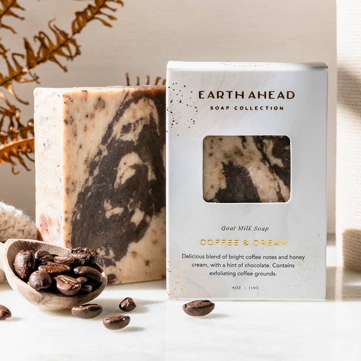 COFFEE & CREAM Luxury Goat Milk Bar Soap for wholesale by Earth Ahead