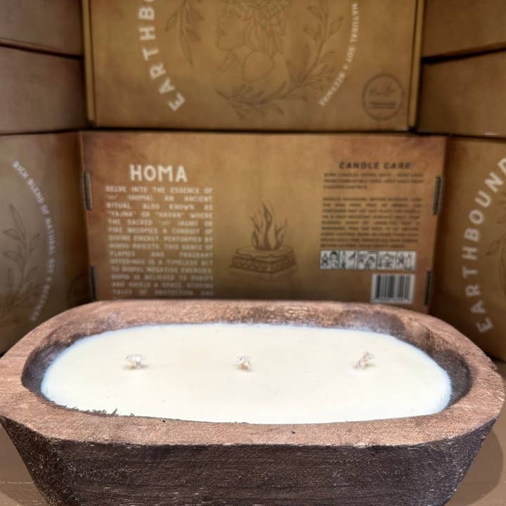 Nairu - A Wellness Boutique - Wholesale Jar/Filled Candle - Earthbound - Homa Candle - Soy Wax and Beeswax blend1
