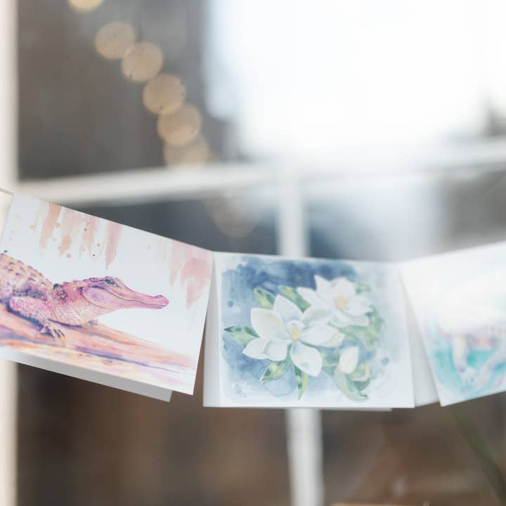 Lyla Clayre Studio - Wholesale Stationery/Notecard Set - Swamp Stationery Set1