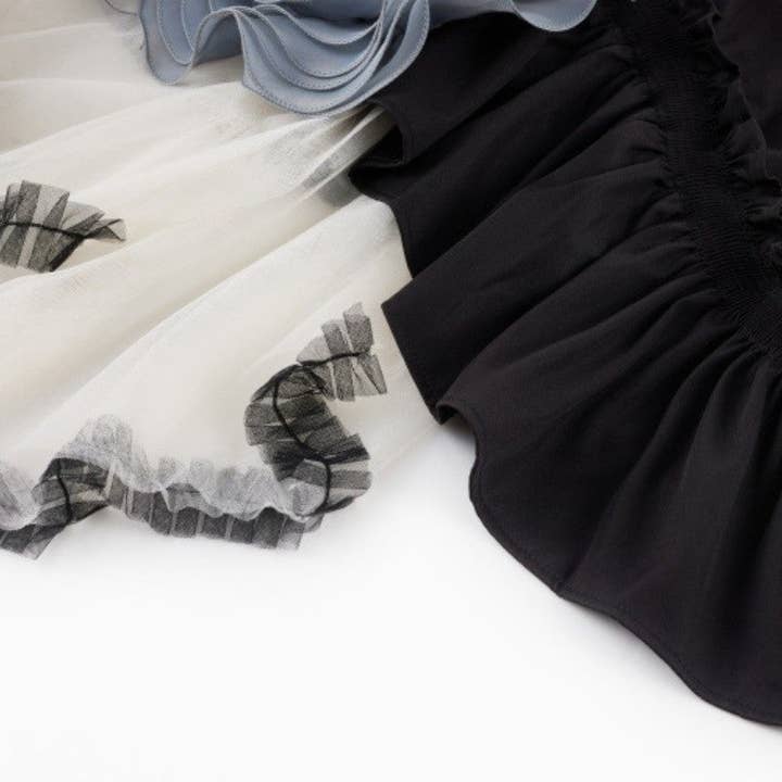 BLACK Mesh Tulle Midi Skirt for wholesale on Faire5