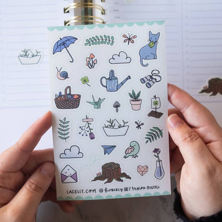Little Day Planner Stickers | Sticker Sheet for wholesale by Lacelit | Stationery & Gifts by Kimberly Kuniko
