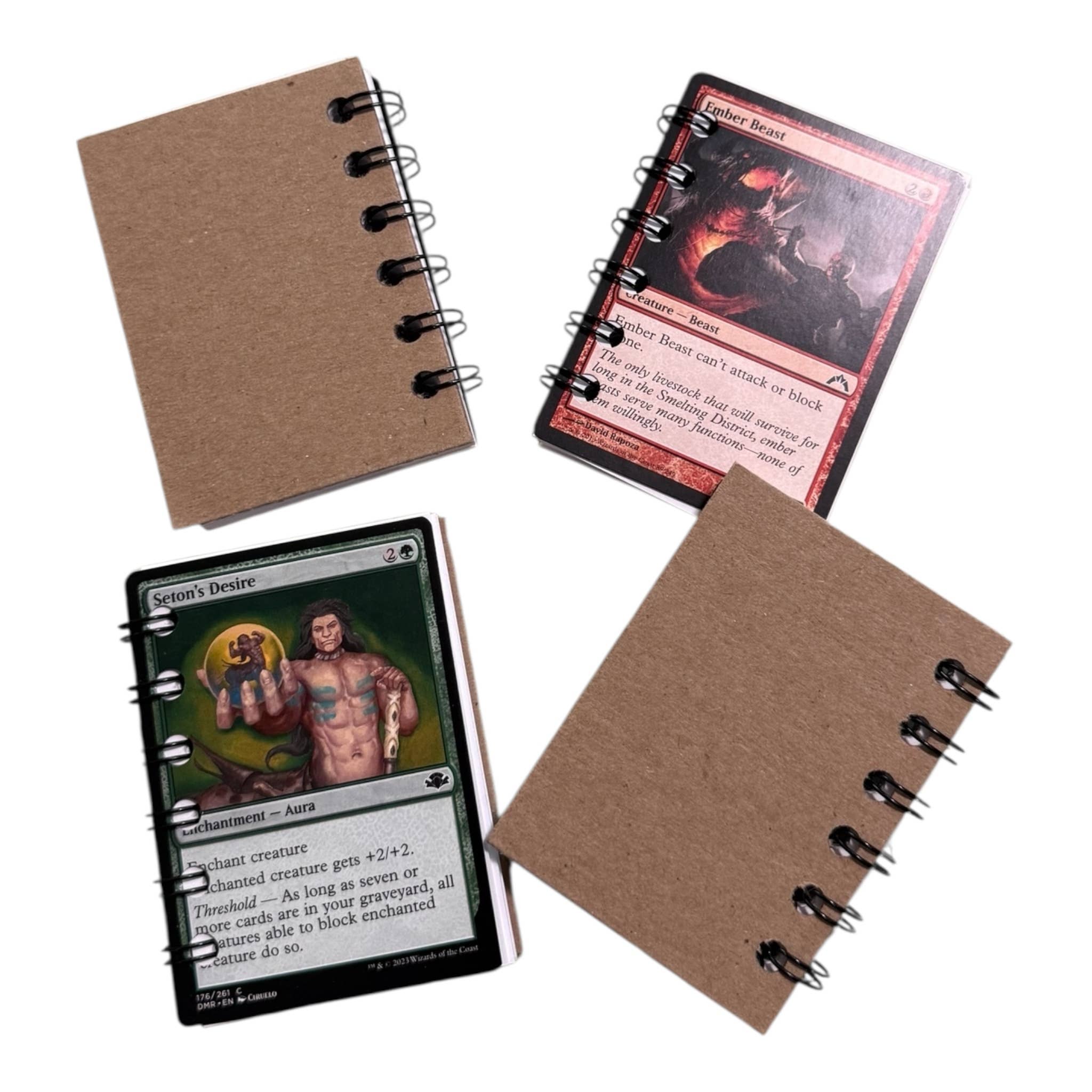 StuckOnU Art - Wholesale Journal/Diary - Lot of 25 Magic: The Gathering Mini journals made from cards2