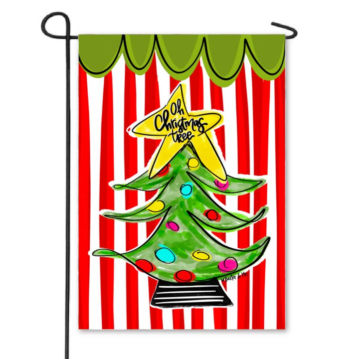 Oh Christmas Tree Garden Flag for wholesale by Baxter & Me