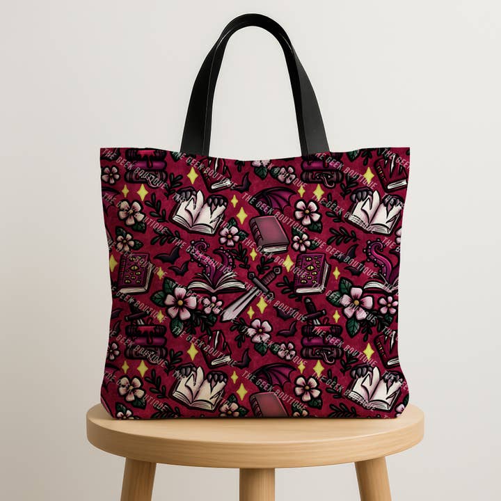 Grand sac fourre-tout zippé pour amateur de romance de livres érotiques de monstres pour la vente par The Geek Boutique