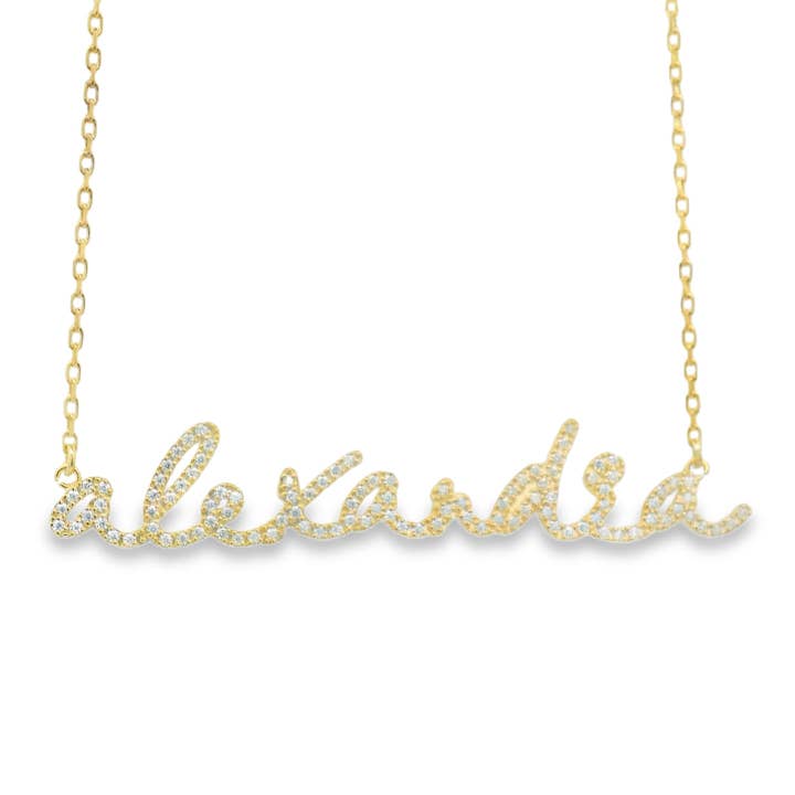 Shop Alexandra Madison - Wholesale Pendant/Charm Necklace - Script Name Necklace