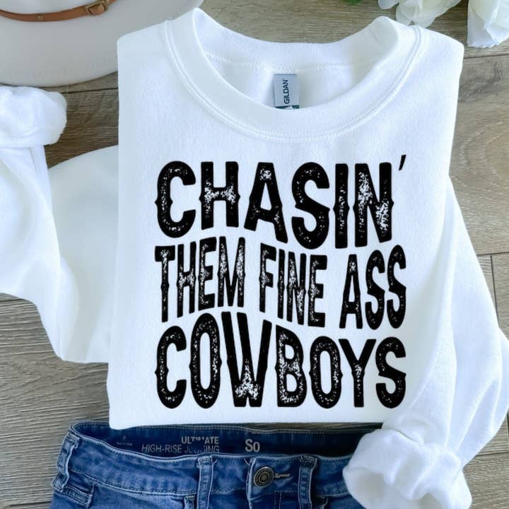Chasin’ Them Fine Ass Cowboys for wholesale by Pistols And Pearls Boutique