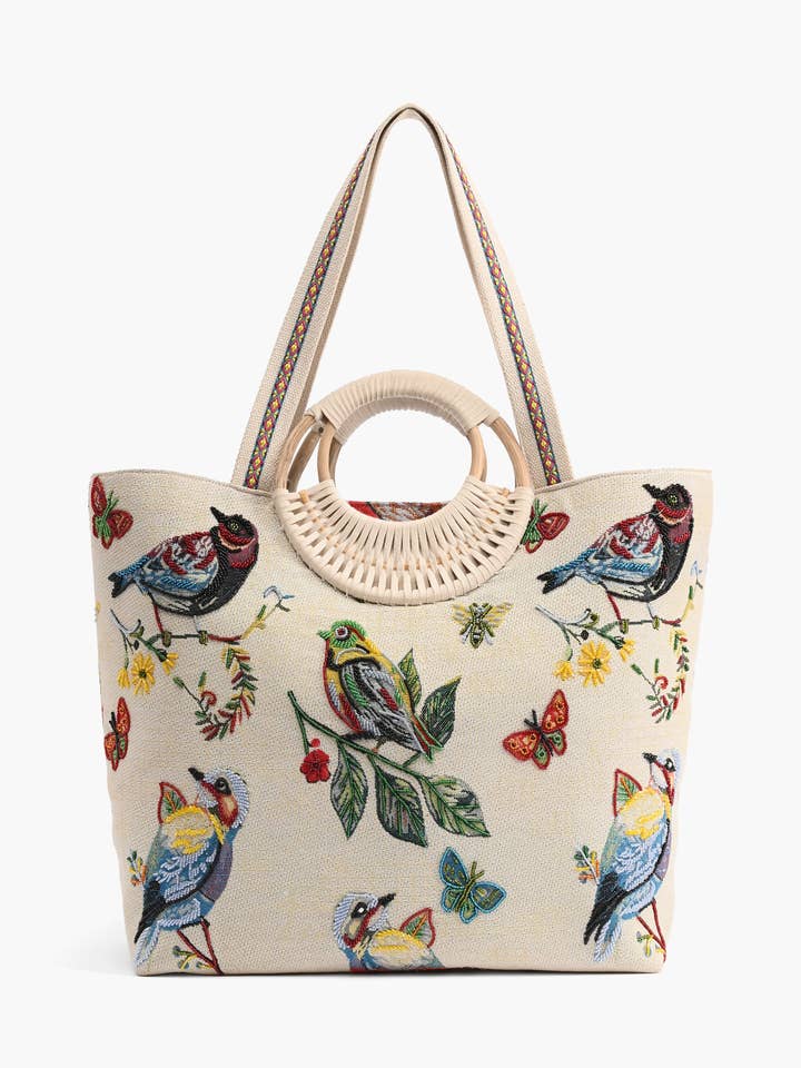 Birds in Paradise Tote for wholesale by America & Beyond