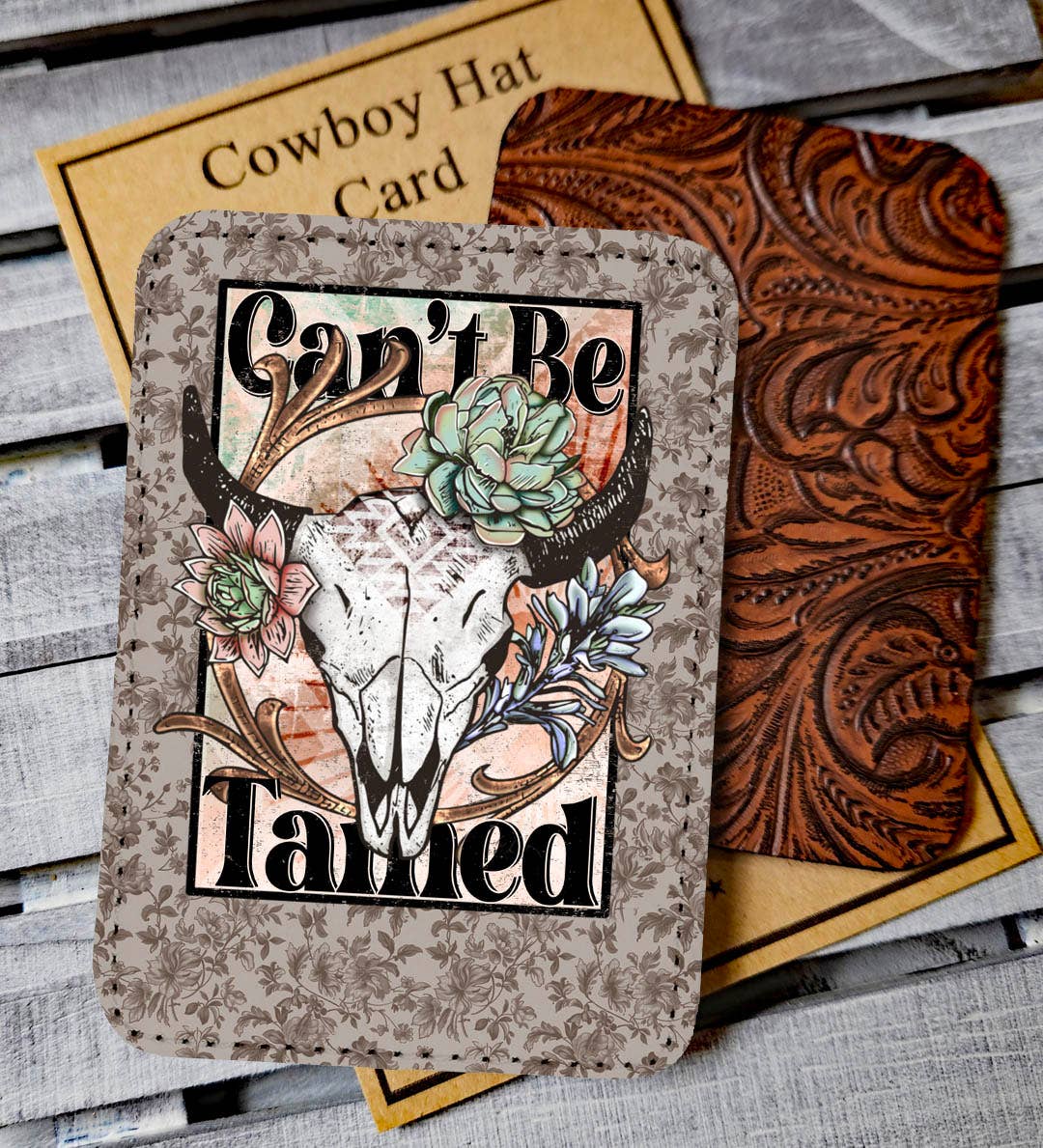 Bungalow Blue Trading Co - Wholesale Hat Accessory - Women's - Can't Be Tamed Western Cowboy Hat Card - Hat Bar Accessory1