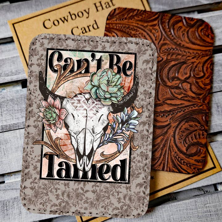 Bungalow Blue Trading Co - Wholesale Hat Accessory - Women's - Can't Be Tamed Western Cowboy Hat Card - Hat Bar Accessory1