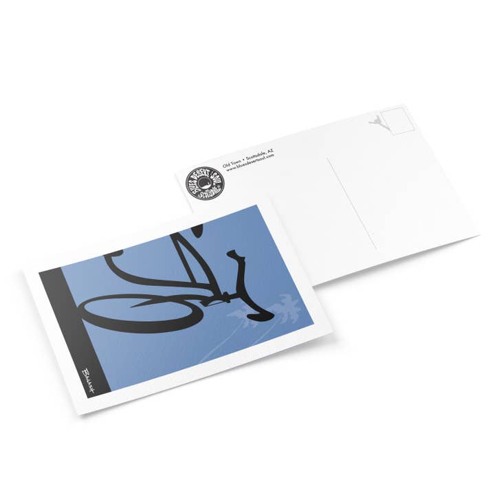 ORIGINAL BIKE LOGO . FRONT END . COLOR SERIES| POSTCARD for wholesale by Blues, Desert & Soul