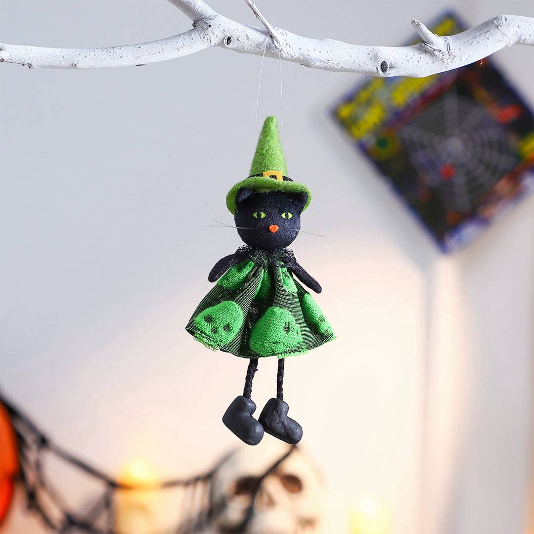 UNISHE - Wholesale Decorative Tabletop Object - Halloween Pumpkin Ghost Witch Hanging Decor Ornament ZK34426