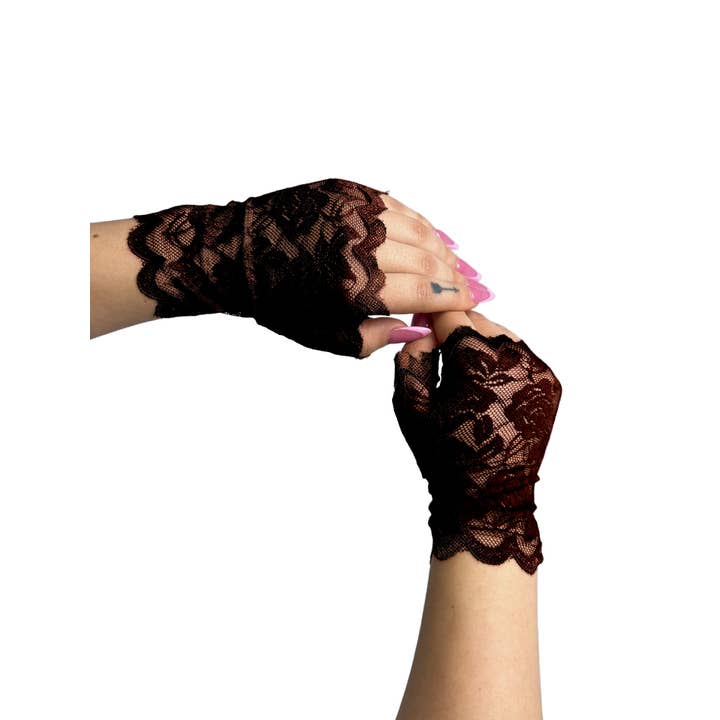 Western Fashion - Wholesale Gloves - Women's - SHORT LACE GLOVES