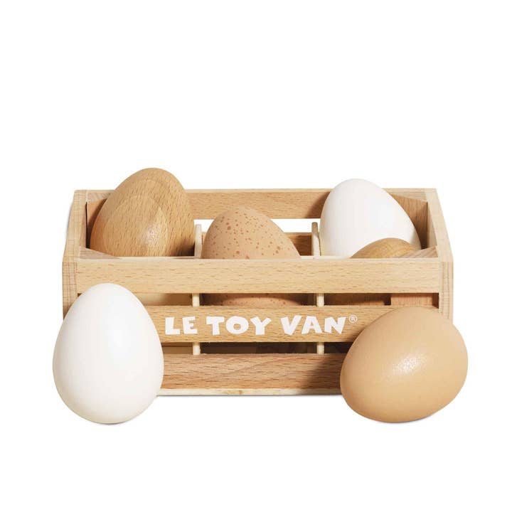 Le Toy Van, Inc. - Wholesale Wood Toy - Kids - Farm Eggs Wooden Market Crate