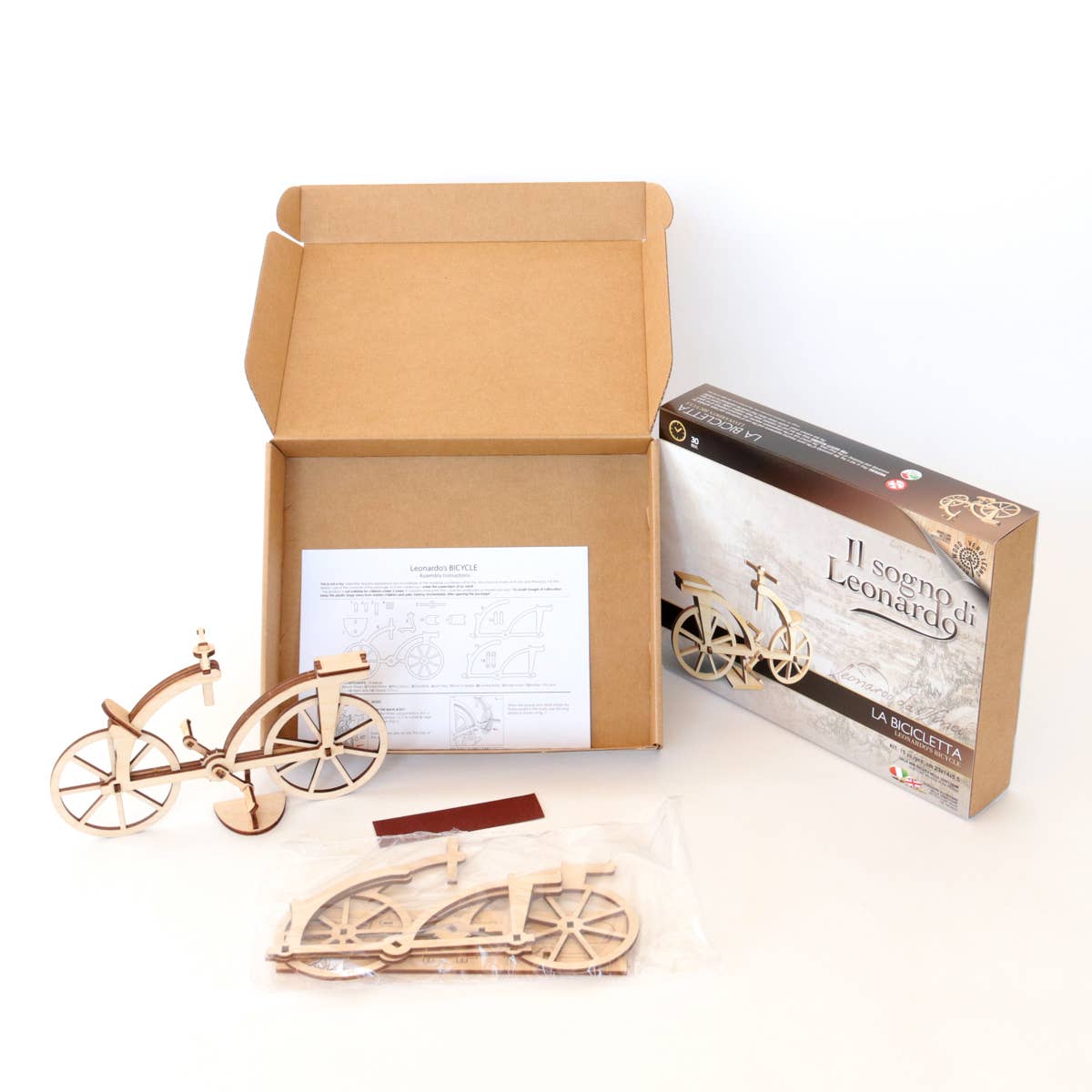 Dahimo - Wholesale DIY Craft Kit - Leonardo da Vinci Bicycle - Reconstruction Wooden Model Kit5