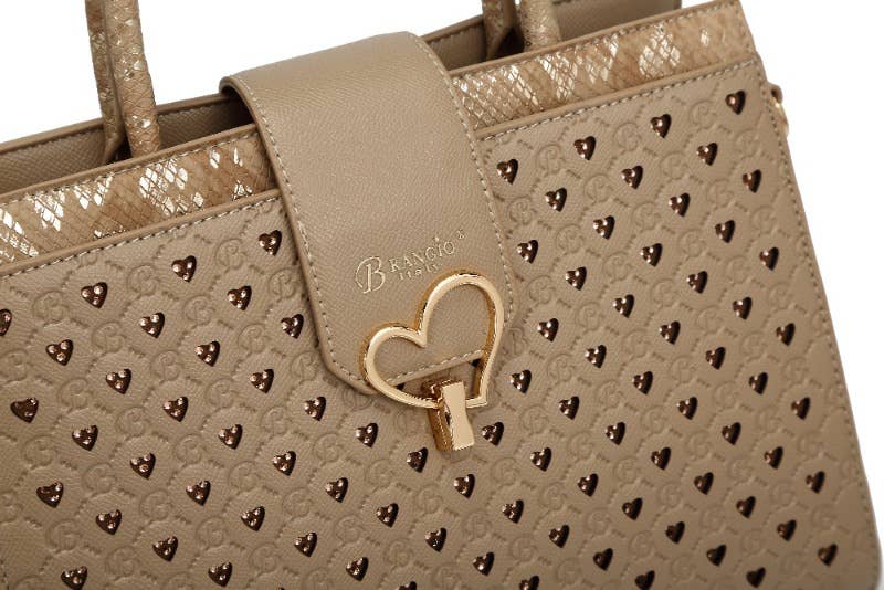 Brangio (Italy) Company Inc. - Wholesale Top Handle Bag - Women's -  Brangio Italy Turquoise Heart-Lock Top Handle Bag3