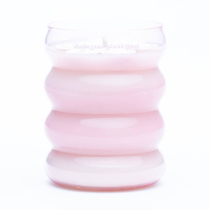 Shake Your Groove Thing • Wiggle • Rose • Bougie de soja 9 oz pour la vente par Ginger June Candle Co.