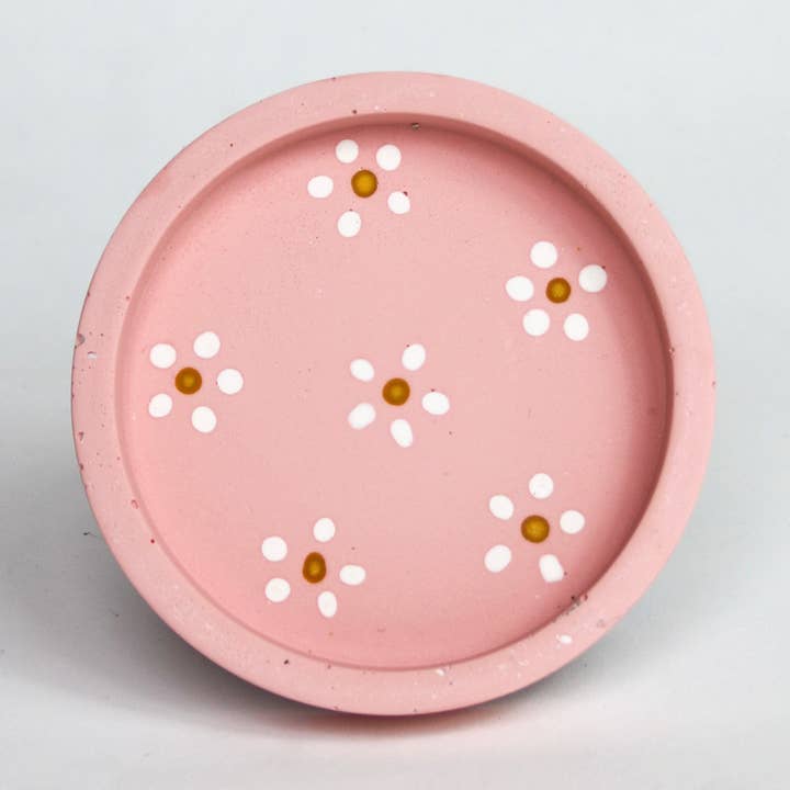 Plato baratija- PINK DAIS para venta al por mayor de Terrazzo Parazo