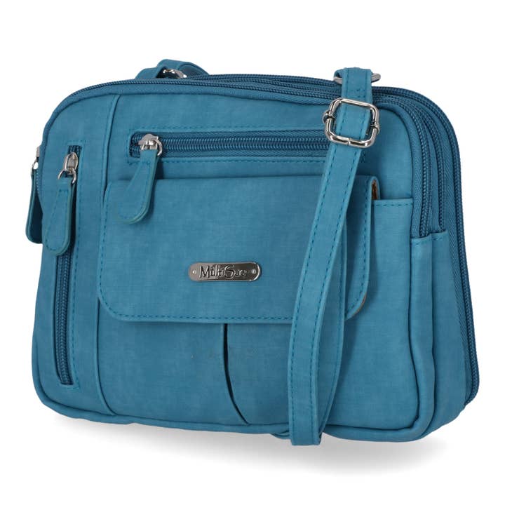 Multisac Handbags - Wholesale Crossbody Bag - Women's - Multisac Zippy Triple Compartment Crossbody6