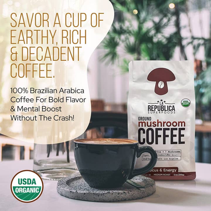 La Republica Coffee - Wholesale Ground Coffee - La Republica USDA Organic GROUND BrazilianCoffee