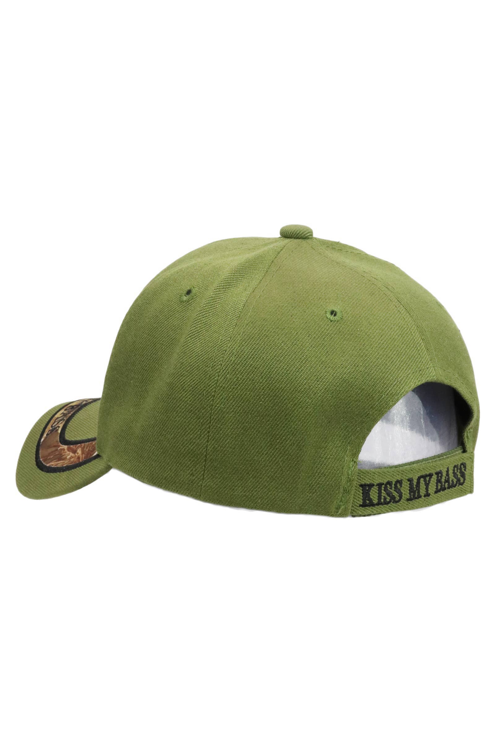 Cap Zone - Venta al por mayor Gorra de béisbol - Unisex - Gorra de béisbol acrílica Kiss My Bass Fish con cierre de velcro4
