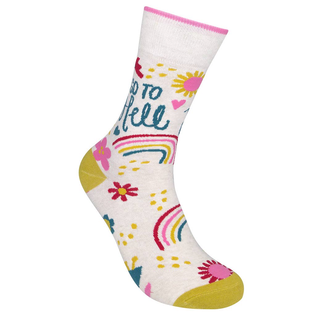 Funatic - About Face Designs - Nice Enough Merch Co – wholesale Socks – Unisex – Go To Hell Socks | Funny Unisex | Funatic7