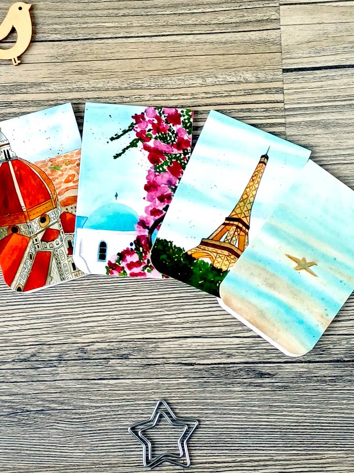 Magnetisches Lesezeichen-Set – Bestseller – 4 Lesezeichen für den Großhandel von Christina Jenne Art and Design