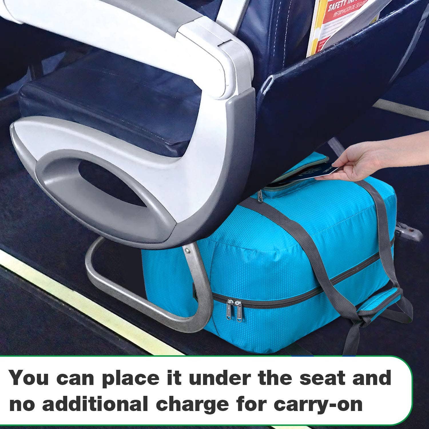 wandf – wholesale Duffelväskor – Unisex – Hopfällbar 30 L reseväska, weekenderväska 45 cm27