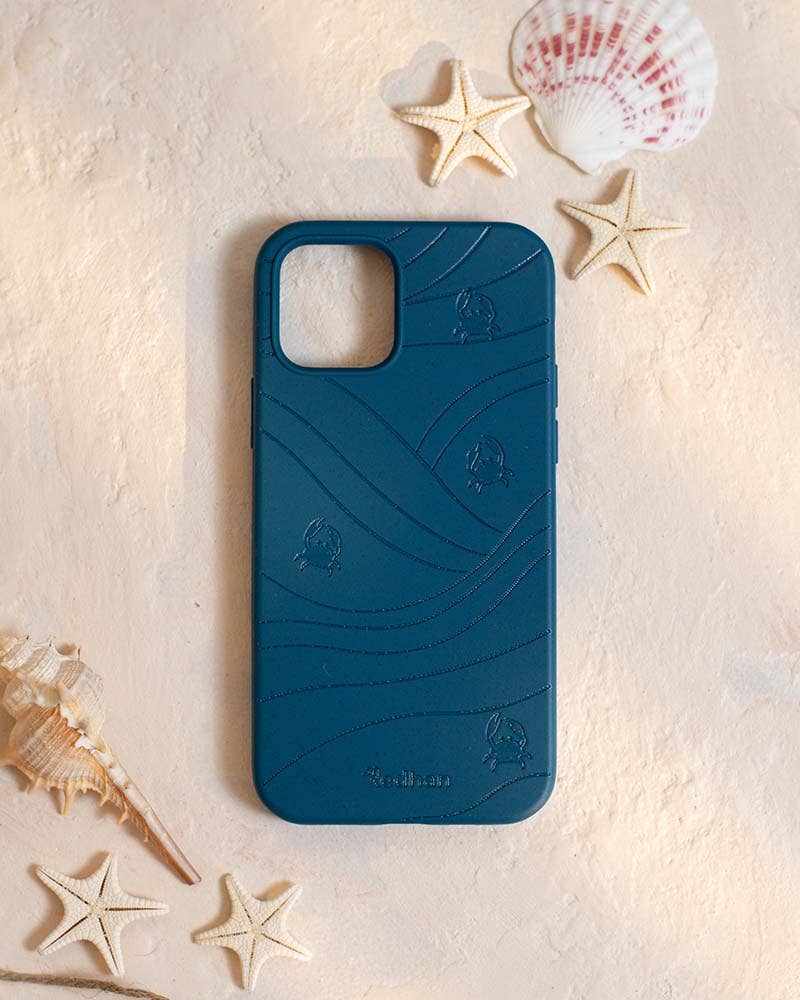 Redhan - Wholesale Phone Case - Unisex - Biodegradable and Eco-friendly Phone Case in Navy Blue Crabs4