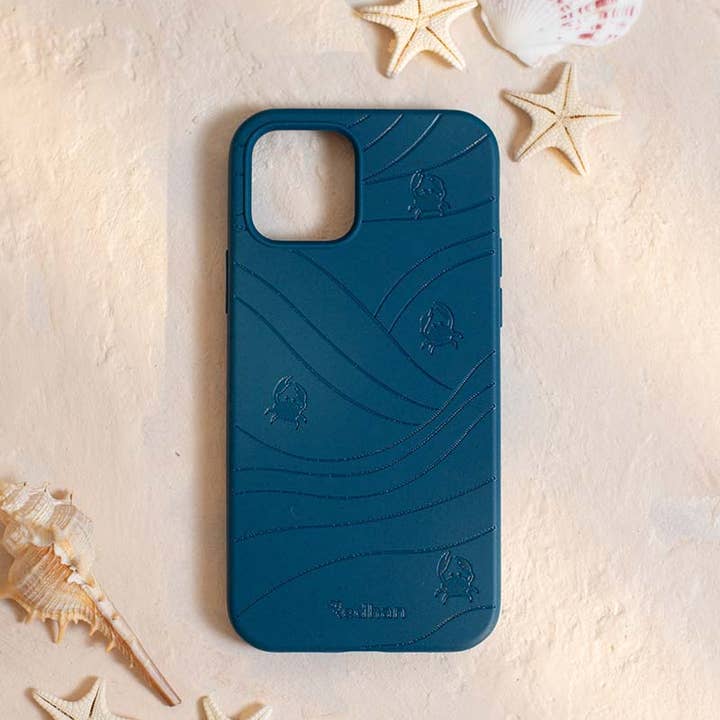 Redhan - Wholesale Phone Case - Unisex - Biodegradable and Eco-friendly Phone Case in Navy Blue Crabs4