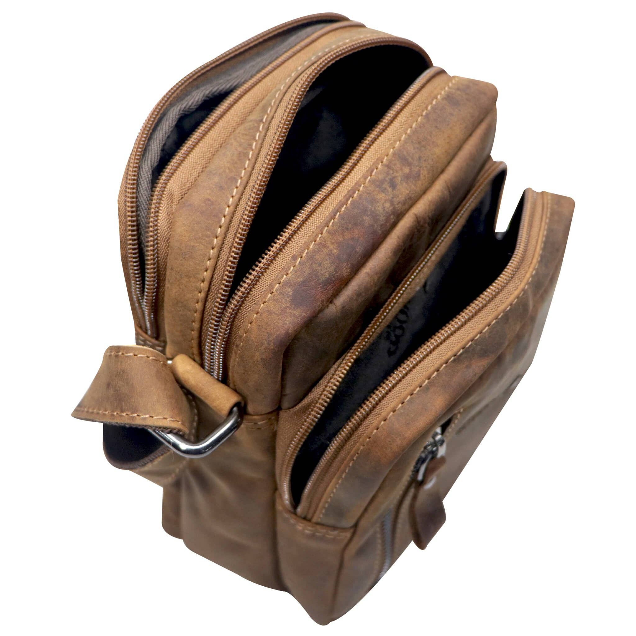 Greenwood - Wholesale Crossbody Bag - Unisex - Nili Small Shoulder Bag with Multiple Compartments Crossbody Bag Leather2