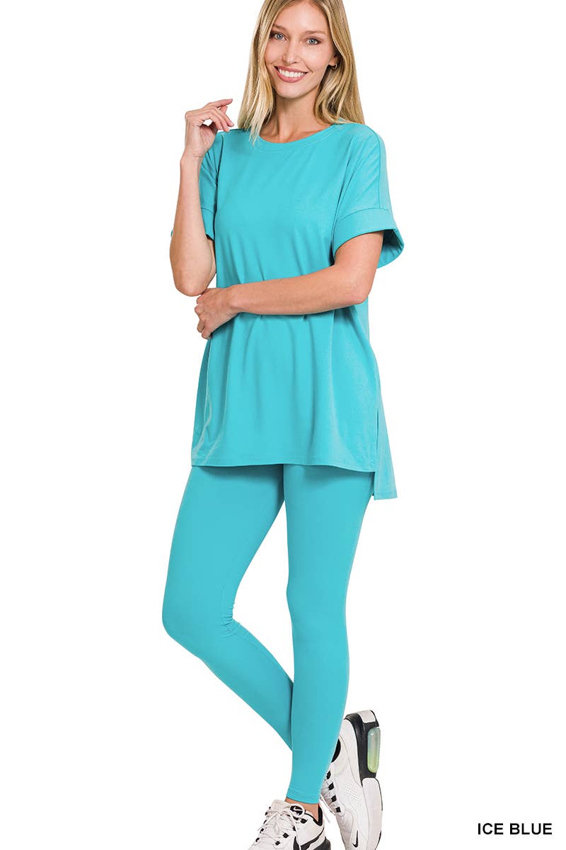 42POPS - Wholesale Lounge Set - Women's - Microfiber Soft Loungewear 2pc Set SI-218095