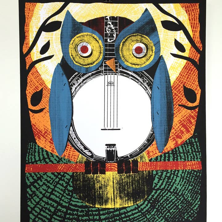 Impression d'art Giclée de haute qualité Banjowl pour la vente par NateDuval.com